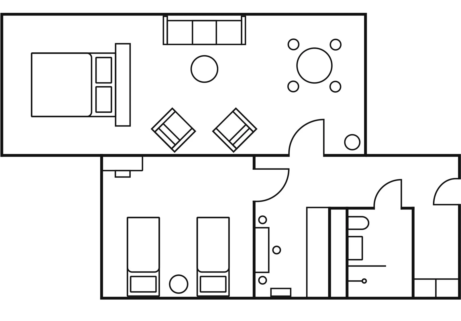 Grundriss SUITE Leipzig Suites